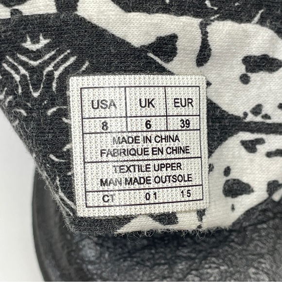 Sanuk Sandals Womens 8 Black White Yoga Sling Shoes Fabric Flip Flops Summer - Picture 10 of 11